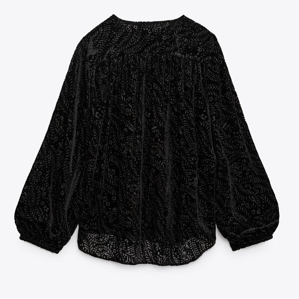 💫Zara Velvet Blouse - New 💫 - Picture 5 of 8